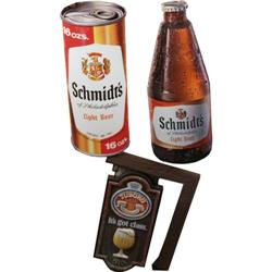 Lot of 3 Advertising Signs  2 "Schmidts" & a "Tuborg"