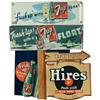 Image 1 : Lot of 4 Soda-Pop Paper Signs