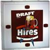 Image 1 : Hires Draft Root Beer  advertising Clock