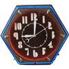 Image 1 : Art-Deco Neon Clock  1930's  Hex Shaped