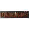Image 1 : Reverse Glass Sign  "Diamonds"   10 x 36 "