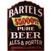 Image 1 : Bartels Beer Die Cut Embossed Tin Sign
