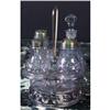 Image 1 : All Purpled Glass Victorian Cruet Set  4 pc