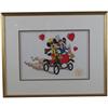 Image 1 : Disney Print   Mickey & Minnie in Early Car