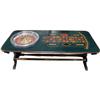 Image 1 : Early Roulette Table w/Oil Cloth Layout
