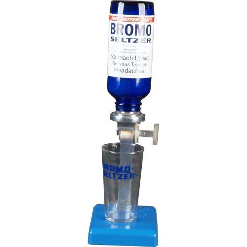 BromoSeltzer Dispenser w Bottle and Glass