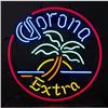 Image 1 : Neon Sign  Corona Beer  w Sun & 2 Palm Trees