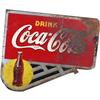 Image 2 : 1950's Coca-Cola 2-sided Flange Sign  22 x 24