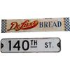 Image 1 : Lot of 2 Metal Signs  140th St   &   Deluxe Bread