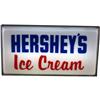Image 1 : Hershey's Ice Cream Sign  Lighted  Exlnt Cond  1950's