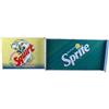 Image 1 : Lot of 2 Signs  Sprite 12 x 22 and Squirt 12 x 16