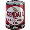 Image 1 : Kendall Motor Oil Curved Porcelain Sign (2000 Mile)