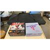 Image 1 : Folding poker table top and 2 board games
