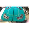 Image 3 : Folding poker table top and 2 board games
