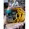 Image 2 : Grizzly belt sander and box of extension cords
