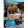 Image 2 : VINTAGE MILK CRATE, FOLDING STEP AND WOOD TOOL TRAY