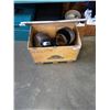 Image 1 : WOOD CRATE OF WELDING GAUGES, TORCH, HOSES, MASKS
