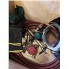 Image 4 : WOOD CRATE OF WELDING GAUGES, TORCH, HOSES, MASKS
