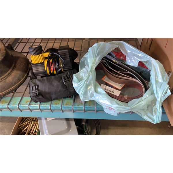 Vacuum pump and new sanding belts