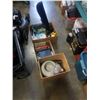 Image 1 : LOT OF HARDCOVER KIDS BOOKS, SHOP SUPPLIES, CUTLERY, POOL CUE, DRINK DISPENSER