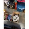 Image 2 : LOT OF HARDCOVER KIDS BOOKS, SHOP SUPPLIES, CUTLERY, POOL CUE, DRINK DISPENSER
