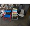 Image 1 : 3 FOLDING LAWN/DECK CHAIRS