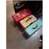 Image 1 : 3 TOOLBOXES WITH CONTENTS AND CASED ROUTER