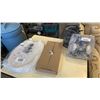 Image 1 : TMAX DAKOTA SIZE 12 WORK BOOTS, RESPIRATOR MASK AND TOILET SEAT AND LID