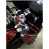 Image 2 : Set of dunlop quadralink LH golf clubs in brown leather golf bag