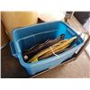 Image 1 : Tote of extension cords and electric cable