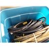 Image 2 : Tote of extension cords and electric cable