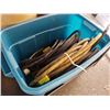 Image 3 : Tote of extension cords and electric cable