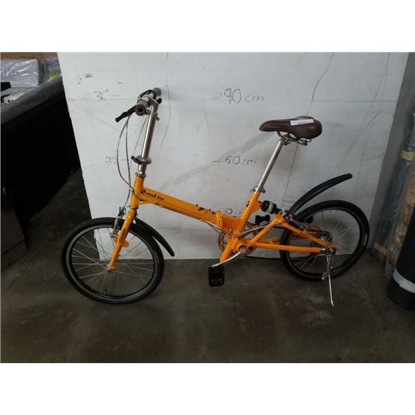 Yellow appalanchia folding bike