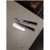 Image 1 : CLEAVER AND GERMAN DESIGN KNIFE