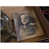 Image 3 : CANVAS DUFFEL BAG AND ANTIQUE MILITARY PORTRAIT