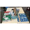 Image 1 : FLUIDMASTER UNIVERSAL ALL IN ONE TOILET REPAIR KIT AND RED DELICIOUS PAINT AND LETTER STENCIL AND MU