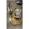 Image 1 : BRASS VASES, CANDLESTICKS, DECOR
