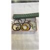 Image 1 : CLOISONNE BANGLES, CHOPSTICKS, STONE BANGLE AND BEAD BRACELETS