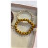 Image 2 : CLOISONNE BANGLES, CHOPSTICKS, STONE BANGLE AND BEAD BRACELETS