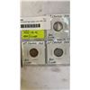 Image 2 : 7 CANADIAN WARTIME DIMES 1940-1946 .800 SILVER