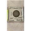 Image 2 : 3 CANADIAN SILVER 1914 KING GEORGE V 25 CENT, 10 CENT, AND 5 CENT - ALL .925 SILVER