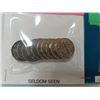 Image 2 : 10 CANADIAN 5 CENT COINS AND CANADA POST COLLECTORS PIN