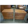 Image 1 : PAIR OF OAK PALLISER 2 DRAWER NIGHTSTANDS