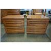 Image 2 : PAIR OF OAK PALLISER 2 DRAWER NIGHTSTANDS