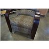 Image 8 : WOOD FRAMED  RECLINING ARM CHAIR