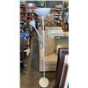 Image 1 : white floor lamp with adjustable reading lamp