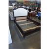 Image 2 : QUEENSIZE MODERN BEDFRAME WITH FABRIC HEADBOARD