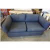 Image 1 : RED AND BLACK PILLOWBACK SOFA