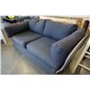 Image 8 : RED AND BLACK PILLOWBACK SOFA