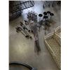 Image 1 : Lot of decorative metal tea light ground Stakes, candle sconces and king frog holders